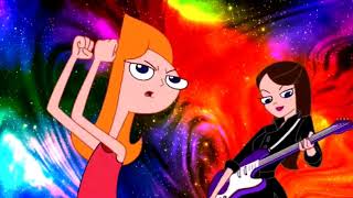 Kadr z teledysku Fretka kontra Wszechświat tekst piosenki Phineas and Ferb (OST)