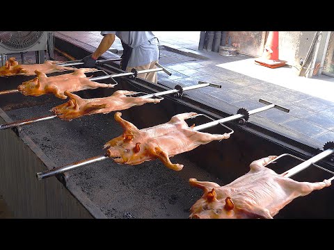 Crazy Crispy !! Whole Pork Barbecue - Thailand Street Food