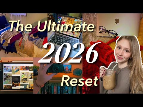 ULTIMATIVER 2026 Reset 🌟 Werde 2026 die BESTE Version von dir selbst (Visionboard, Ziele, Aufräumen)