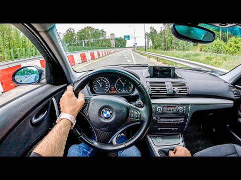 2008 BMW 1 [2.0 118D 143 HP] | POV Test Drive #1243 Joe Black