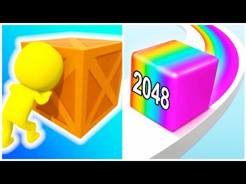 Push Harder VS Jelly Run 2048 - (Satisfying Mobile Games) All Levels