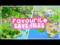 TOP 5 save files in the sims 4! my all time favourites