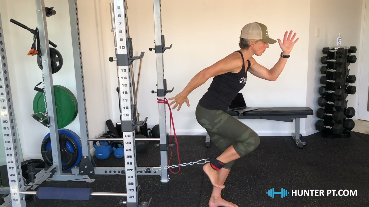 sprinter stance hip flexion with cable machine