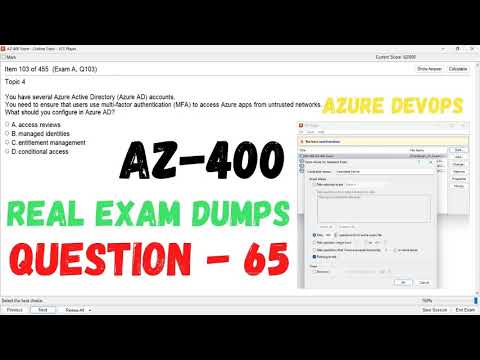 Q 065 AZ 400 DevOps Real Exam Question and answer, Dumps   CertStudyPro