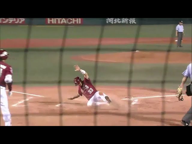 【6回裏】イーグルス・嶋、2度目の満塁!! 今度は同点犠牲フライ!! 2014/7/27 E-F