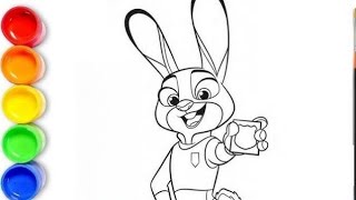Zootopia 2 Coloring Pages | Color with me Judy Hopps and Nick Wilde