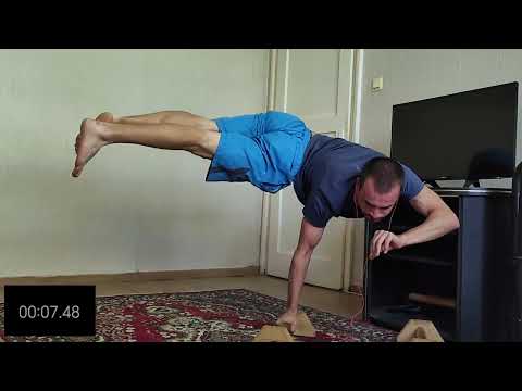 One arm planche world record 21.0 seconds