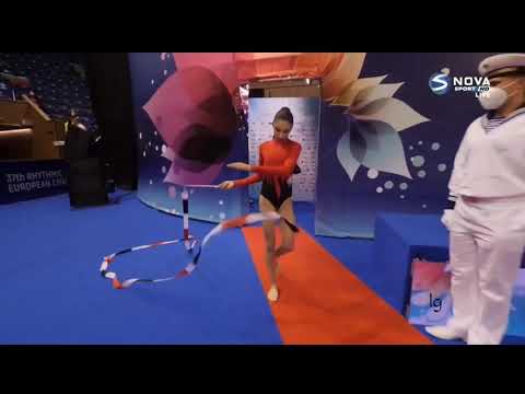 Arzu Jalilova Ribbon All-around European Championships Varna 2021