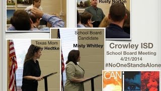 preview picture of video 'Crowley ISD School Board Meeting 4.21.2014'