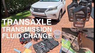 Lexus RX350 Transaxle (Transmission/Differential) Drain and Fill | DIY How-To | Gen3 2008-2015