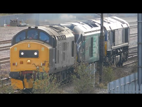 37422 68002 & 66303 Passes Darlington | 0Z37 York Parcels Sidings to Carlisle Kingmoor Sidings