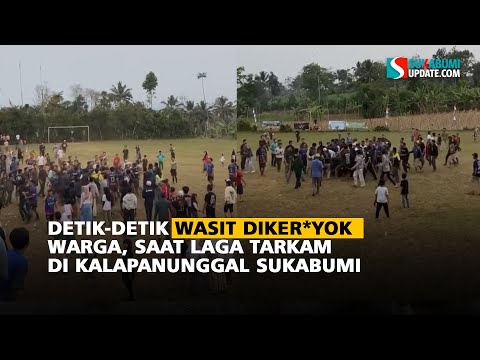 Detik-Detik Wasit Dikeroyok Warga, Saat Laga Tarkam di Kalapanunggal Sukabumi