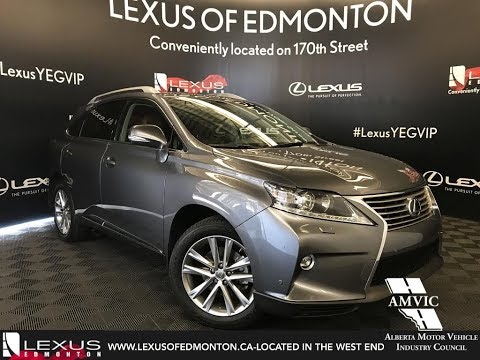 Lexus Certified Pre Owned Gray 2015 RX 350 Technology Package Review Red Deer Alberta