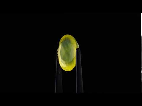 Натуральный желтый огненный Опал овал 11.5x8.5мм 2.46ct видео