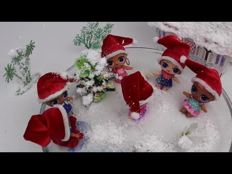 LOL Bebek Sürpriz Yılbaşı Ağacı Noel Şapka Karlı Bahçe Dekoru L.O.L. Fun Kids Toys Bidünya  Oyuncak