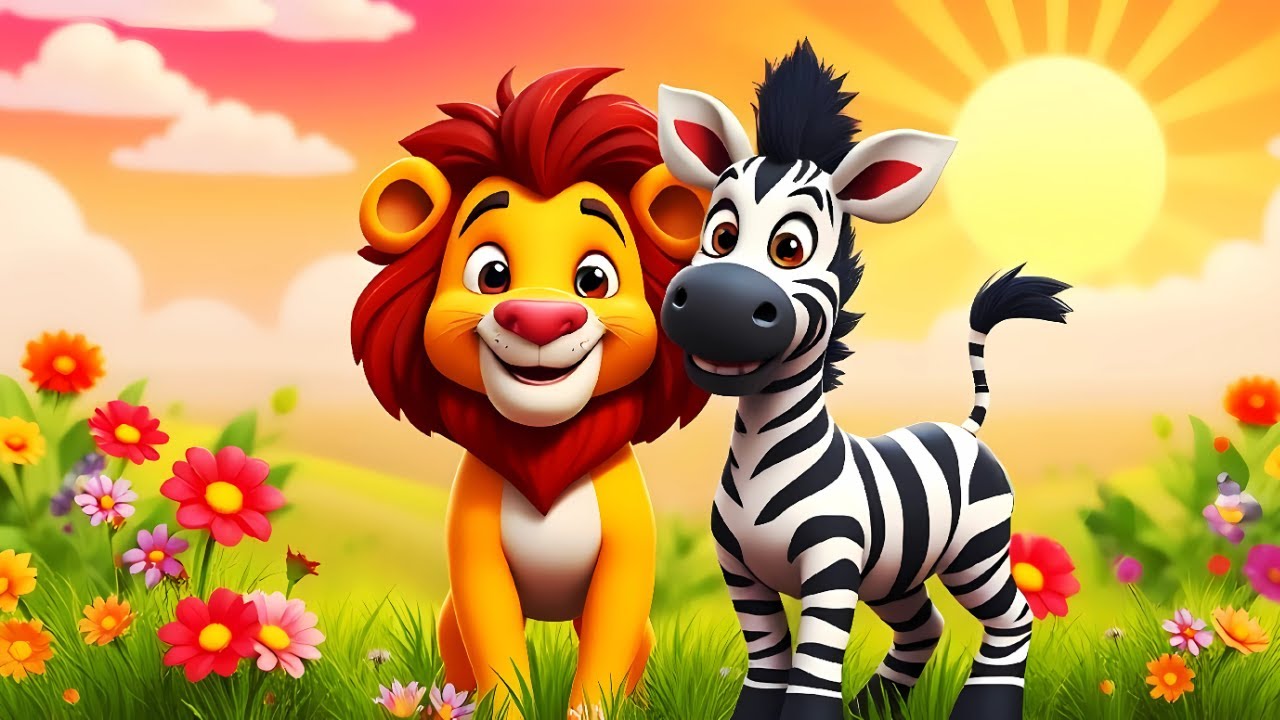 Little Lion and Little Zebra Story | Moral Stories for Kids | Kids Stories