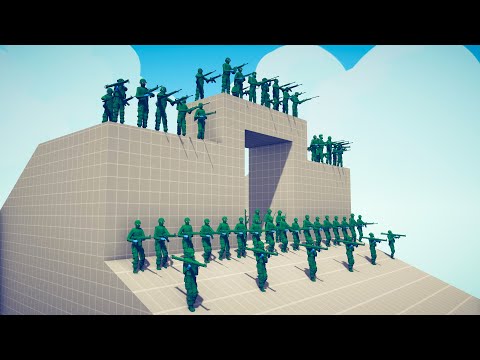 ALL MELEE UNITS vs PLASTIC SOLDIERS - Totally Accurate Battle Simulator TABS