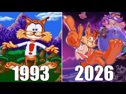 Evolution of Bubsy Games [1993-2026]