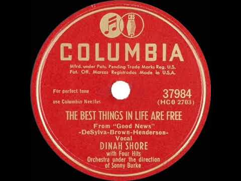 1947 Dinah Shore - The Best Things In Life Are Free