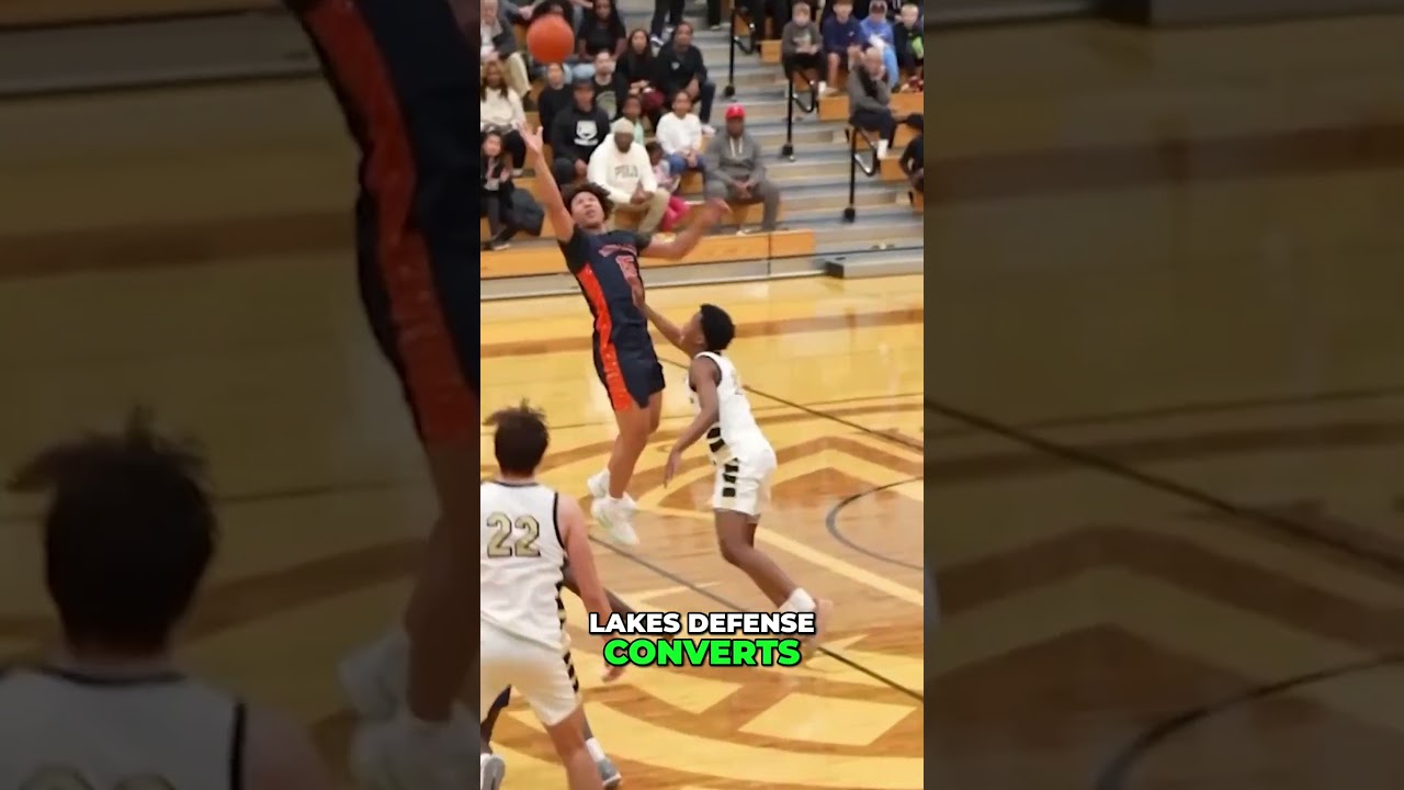 The 7 Lakes defense showed off their volleyball skills on this play