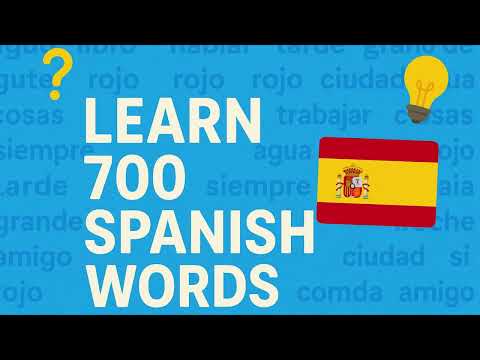 Learn 700 Spanish Words | Spanish Vocabulary: Part 7 (100 New Words!) in 12 minutes