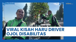 Momen Haru Driver Ojol Disabilitas yang Dapat Rezeki dari Bule, Tangannya Diamputasi sejak Kecil