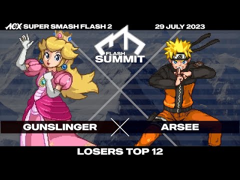 Gunslinger (Peach) vs Arsee (Naruto) - Losers Top 12 - Flash Summit 5