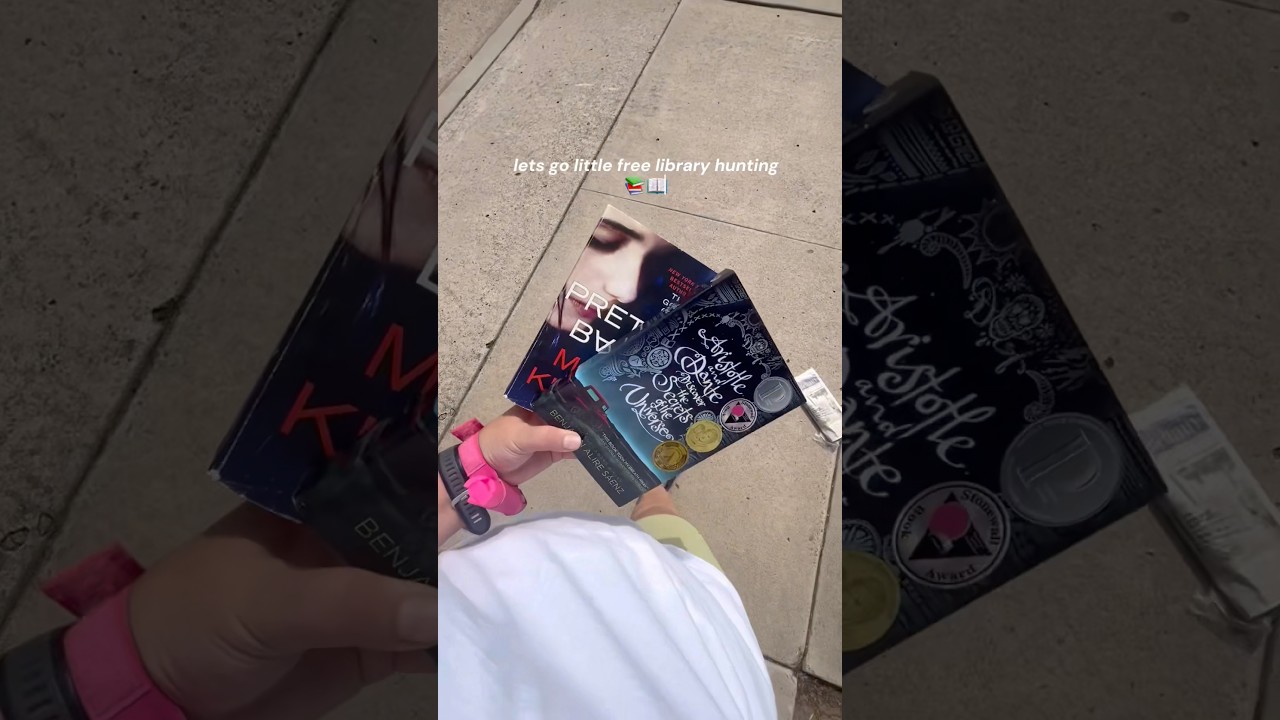 going little free library hunting 📖💗 #littlefreelibrary #bookish #booktok