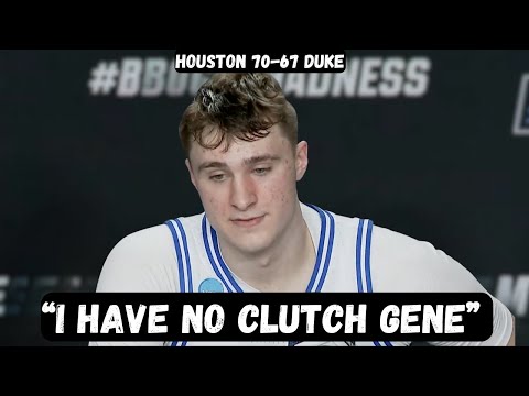 Cooper Flagg Postgame Interview Press Conference - Houston vs Duke - NCAA March Madness Final Four