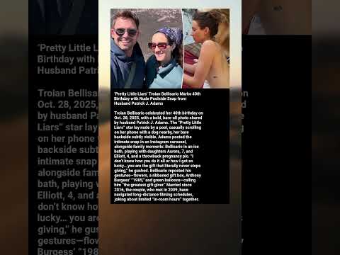 Troian Bellisario Celebrates 40th Birthday with Nude Poolside Snap #shorts