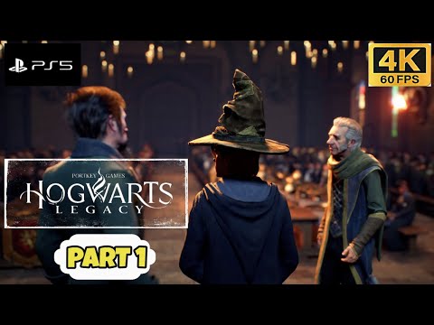 HOGWARTS LEGACY PS5 Walkthrough Part 1 - THE SORTING CEREMONY
