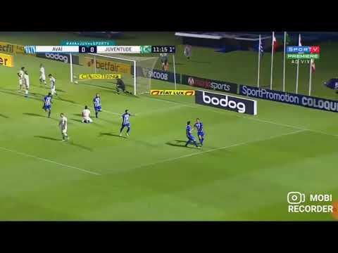 Avaí 4 a 2 juventude gols do primeiro tempo.