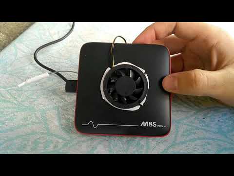 Mecool M8s pro w fan installation. 50% temperature reduction!