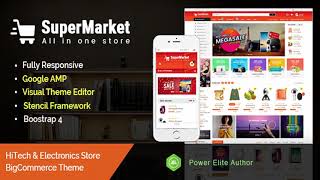SuperMarket - Multipurpose Creative BigCommerce Theme | Themeforest Website Temp