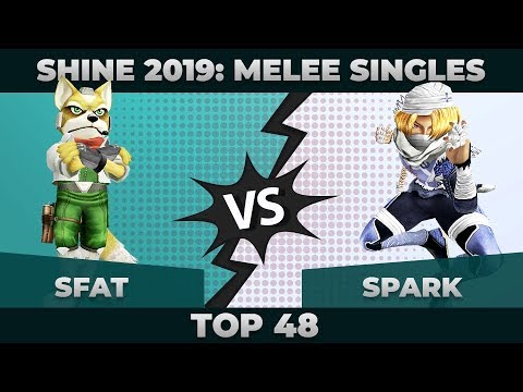 SFAT vs Spark - Winners' Quarterfinals: Melee Singles: Top 48 - Shine 2019 | Fox vs Sheik