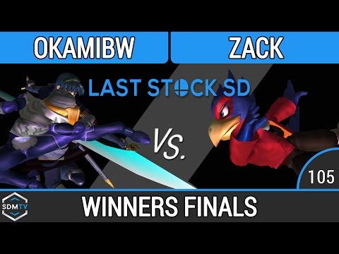LSSD 105 - OkamiBW (Sheik/Marth) vs. Zack (Falco) - SSBM Winners Finals - Smash Melee