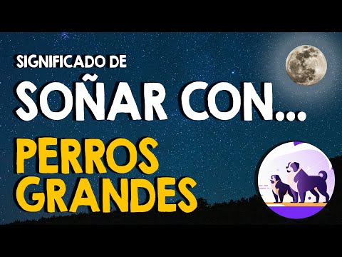 ¿Que significa soñar con perros grandes? 🐶 Amigables o agresivos 🐶
