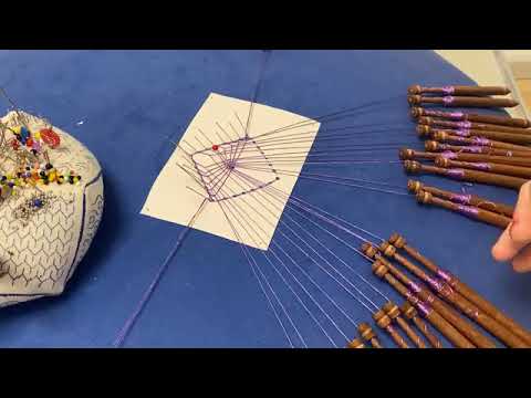 Araña Estrella de Ulrike de 6 patas - Encaje de Bolillos - Raquel M Adsuar Bolillotuber