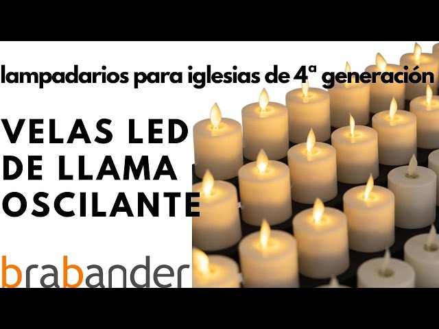 Vídeo relacionado con WARM RAY Velas LED cementerios e iglesias, velas a pilas con efectos de llama oscilante, resistentes a la lluvia, duración de 210 días (ORO)
