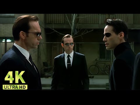 Matrix - Neo vs Smith clones | 4K/48-FPS (Upscaled)