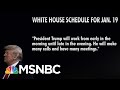 Trump 039 s Schedule Blank For Final Full Da