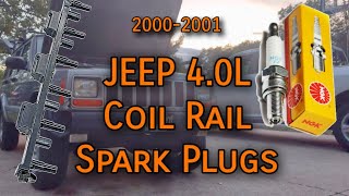 Jeep Cherokee: Spark Plugs Replacement - Coil Rail Models; 2000 - 2001