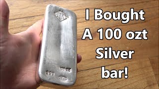 I Bought A 100 oz Silver Bar - Good Idea to Trade My Gold For Silver