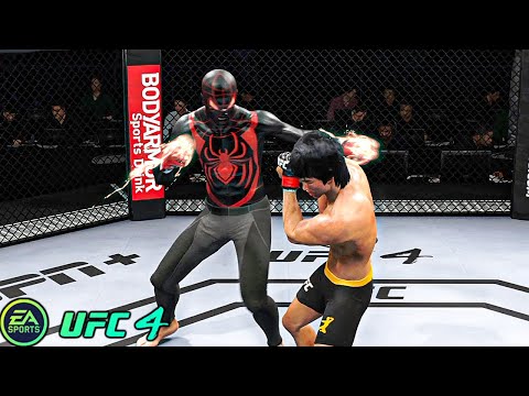 UFC 4 | Bruce Lee VS Spider-Man Miles Morales |  EA SPORTS UFC 4