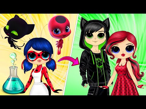 Miraculous Ladybug Kwamis as Humans - DIY Paper Dolls & Crafts