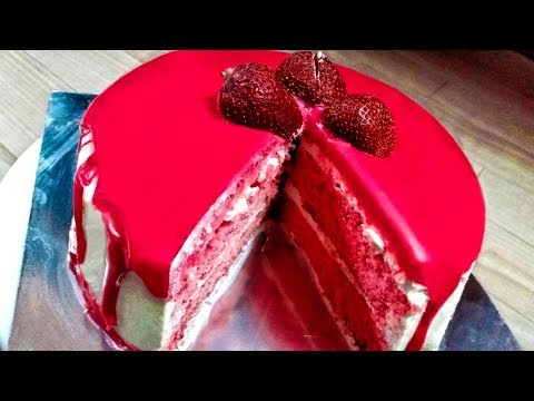 Red Velvet Cake with Cream Cheese Frosting | रेड वेलवेट केक रेसिपी | Red Velvet Drip Cake