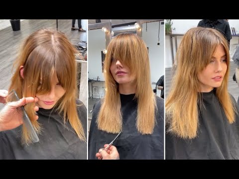 Face framing Layers Haircut & Hairstyles Tutorial for...
