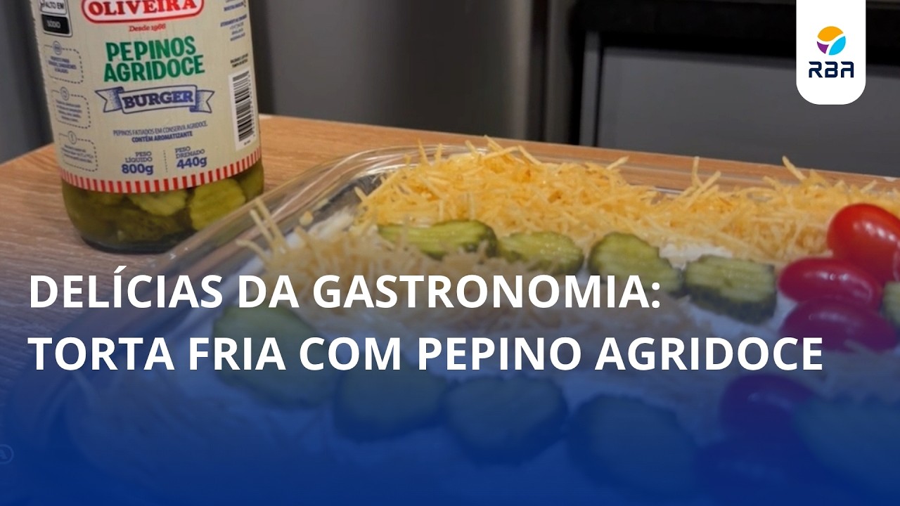Delícias da Gastronomia: torta fria com pepino agridoce