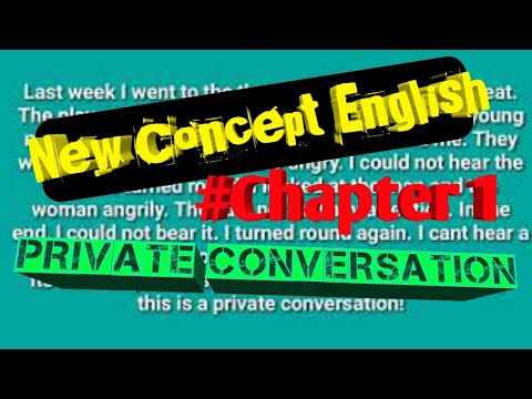 # New Concept English | Chapter 1 | Private Conversation
