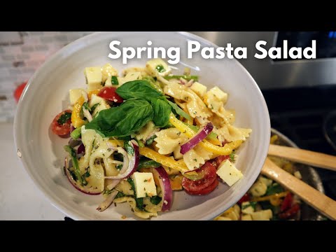 Easy Pasta Salad Recipe with Homemade Dressing